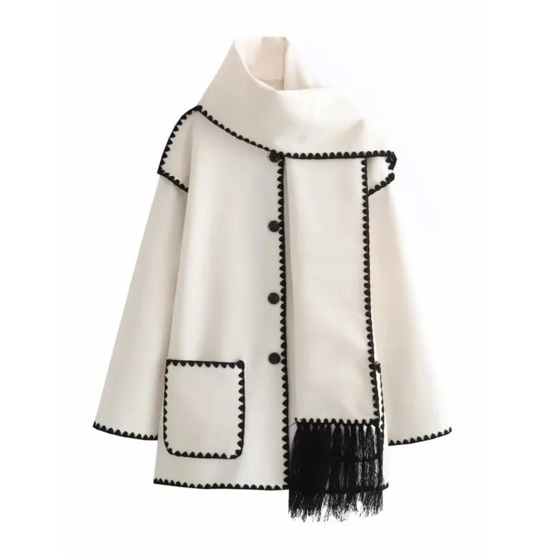 Velia Scarf Coat