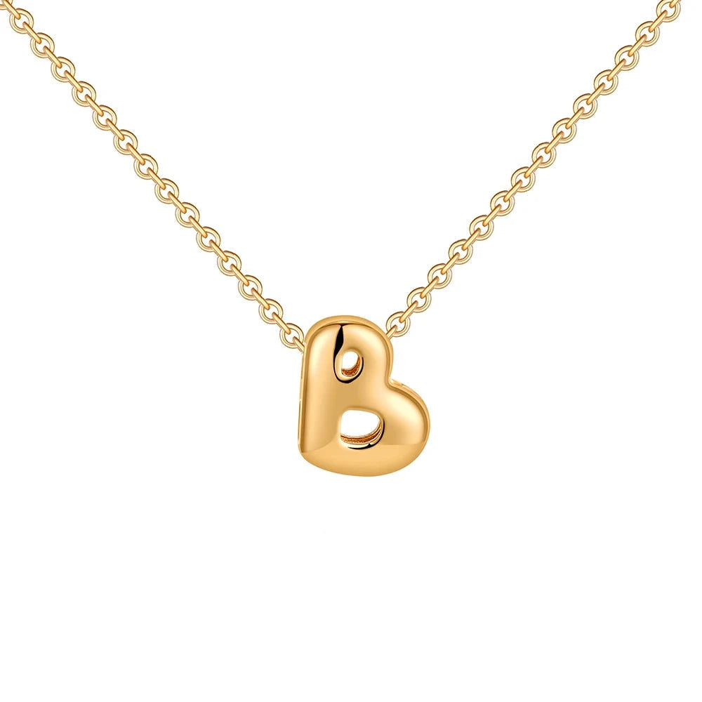Mini Bubble Initial Necklace